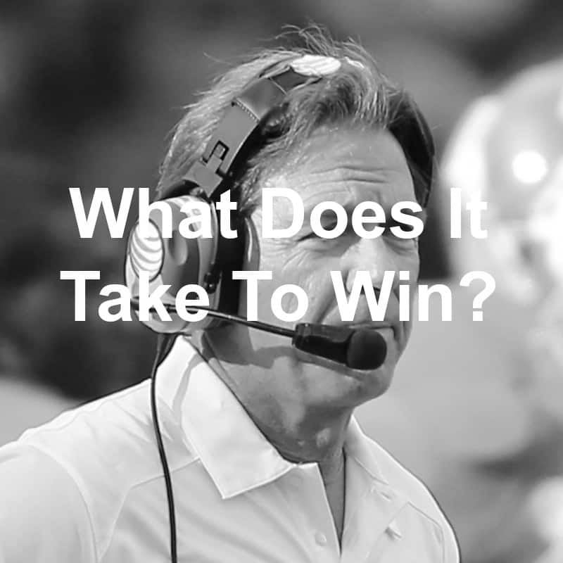 What Does It Take To Win?