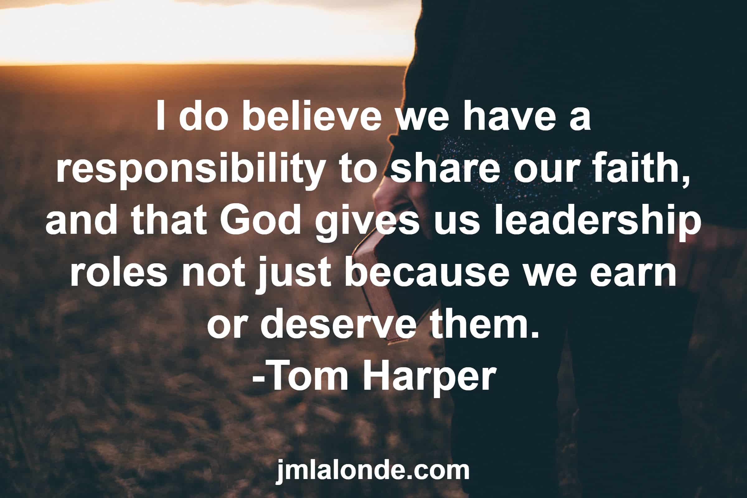 Learn how to share your faith in the workplace with Tom Harper