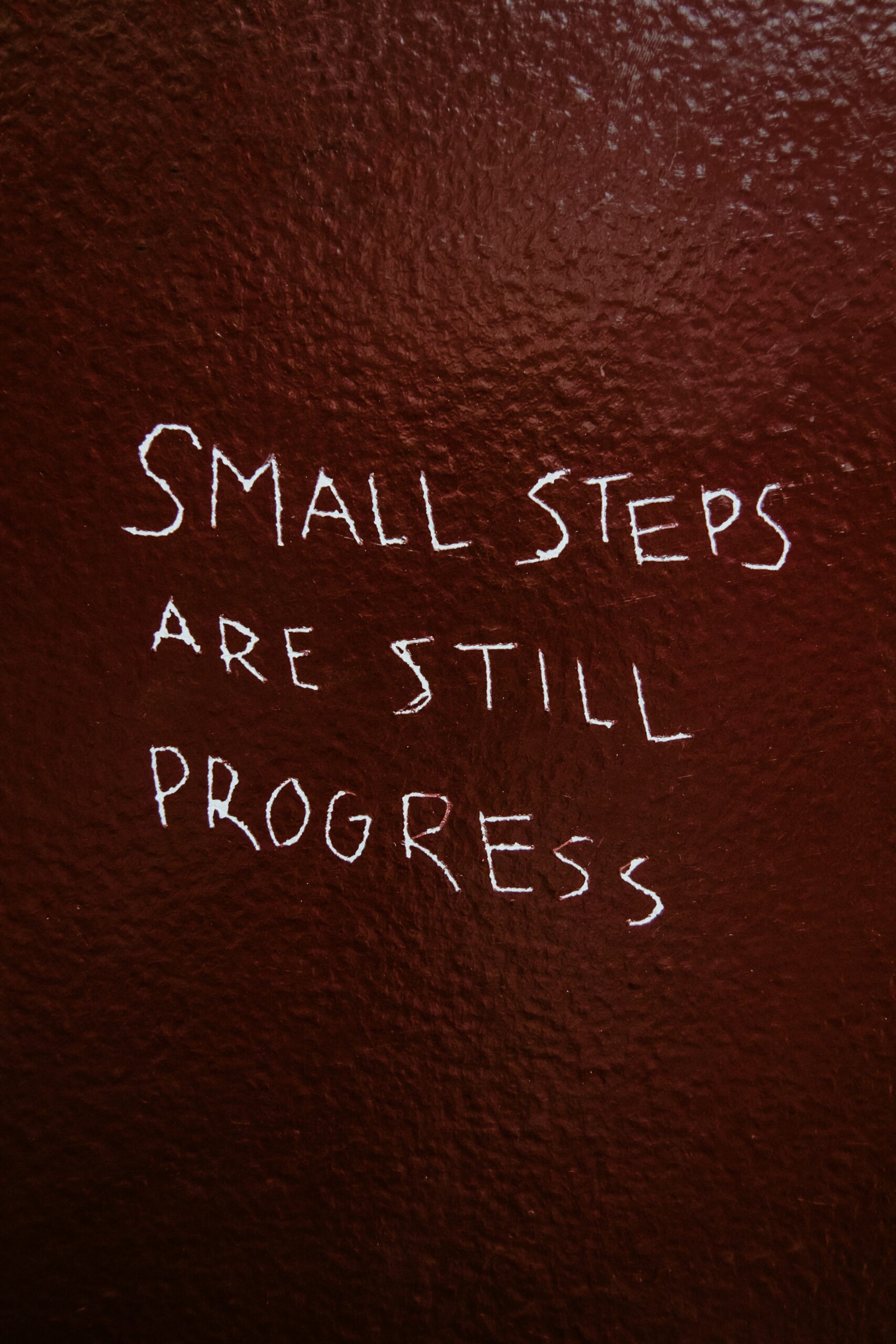Meme stating that small steps are still progress