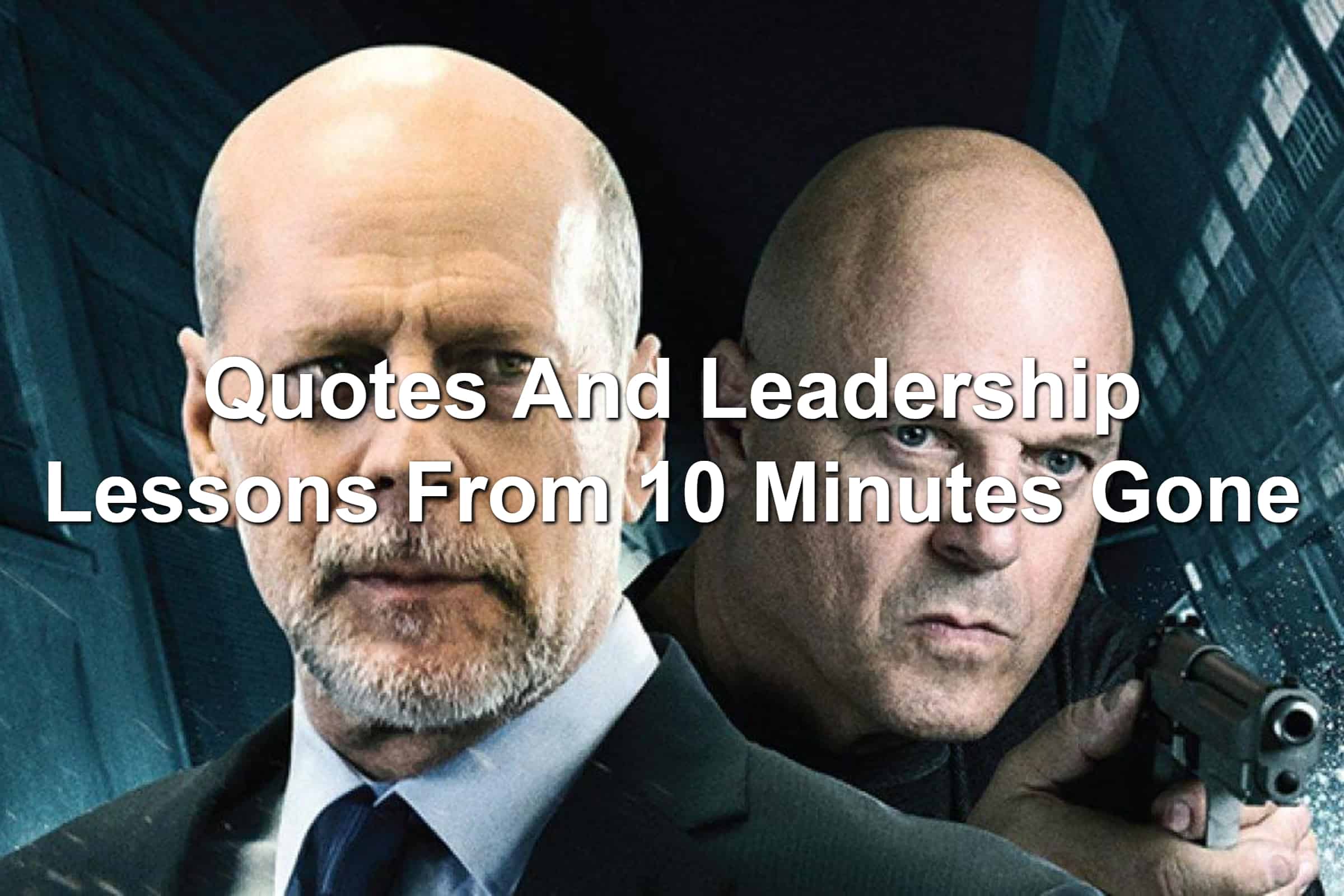 Michael Chiklis and Bruce Willis in 10 Minutes Gone movie