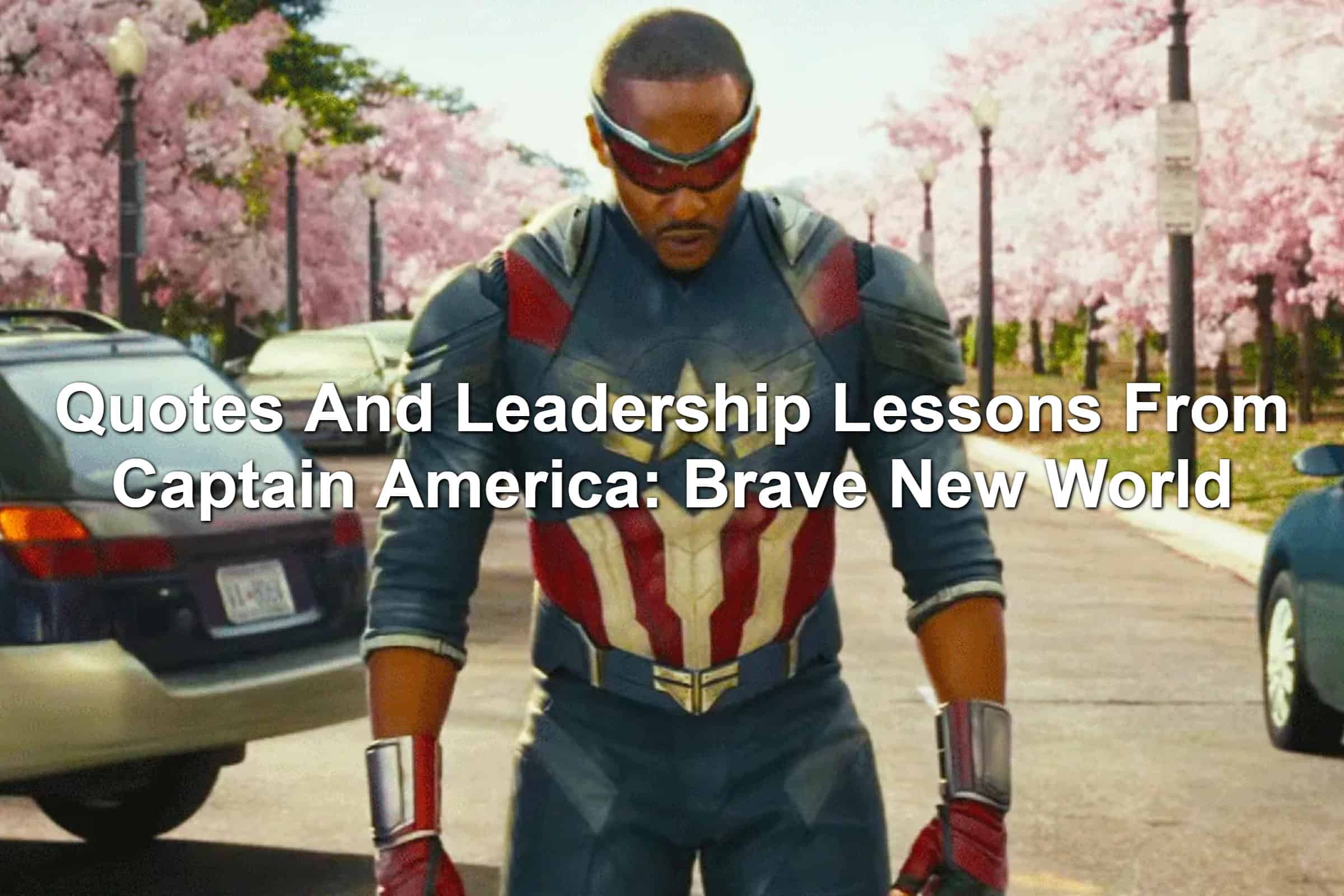 Anthony Mackie as Captain America. Standing in a menacing pose