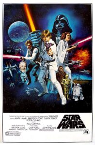 Original movie poster for Star Wars: A New Hope
