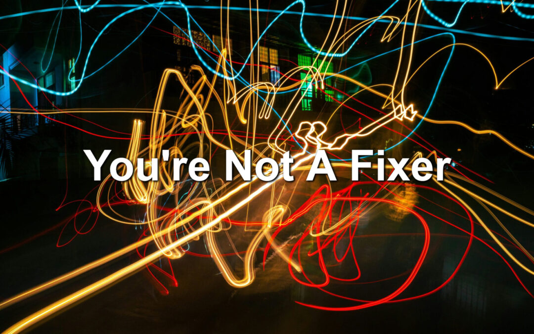 You’re Not A Fixer