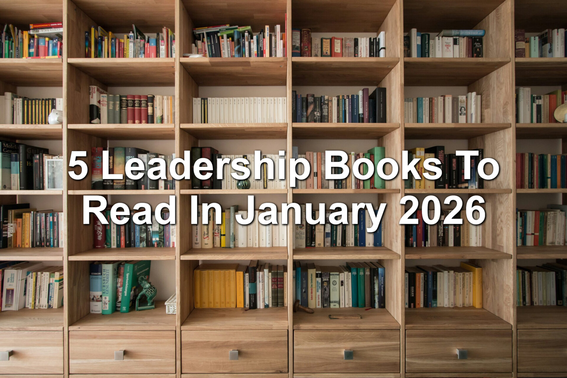 Bookshelf full of books