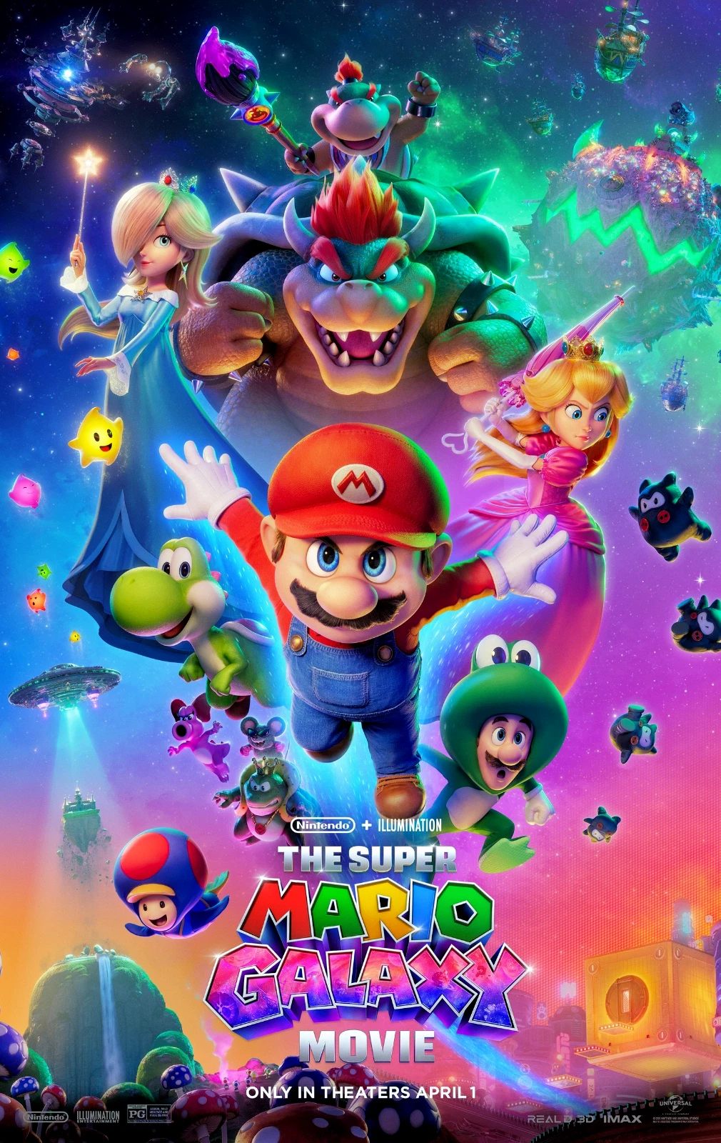 Movie poster for the Super Mario Galaxy Movie