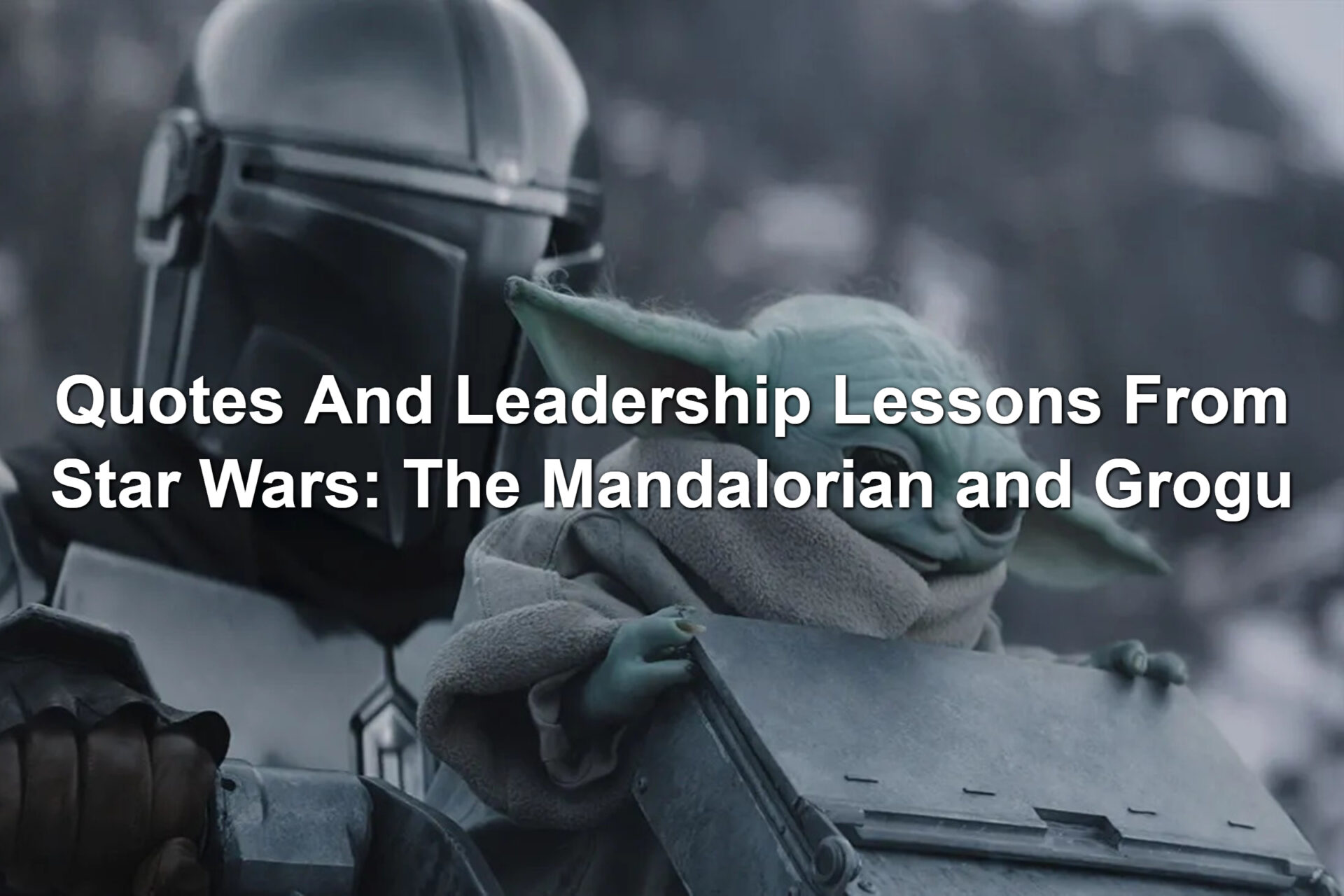 A scene from Star Wars: The Mandalorian and Grogu. A man in silver armor and a green creature are in a vehicle.